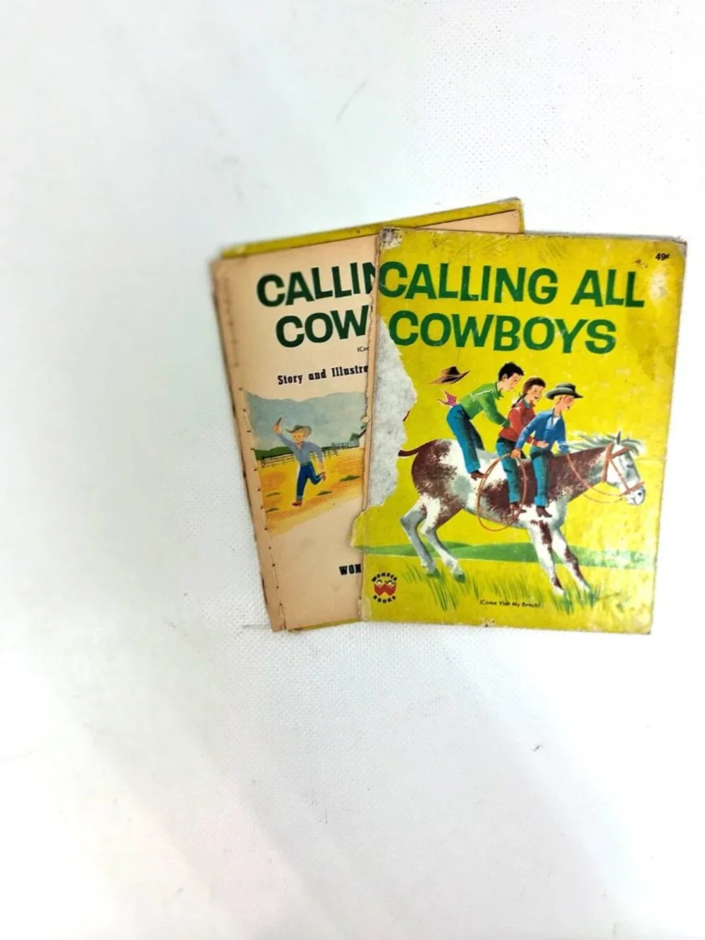 Calling All Cowboys, Vintage Children's Book by Baldwin Hawes, 1974